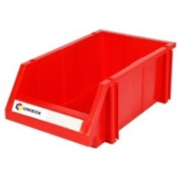 Skrzynka magazynowa UNIBOX czerwona z wspornikami