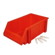 Skrzynka magazynowa UNIBOX niebieska z wspornikami