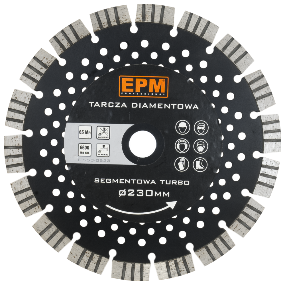 Tarcza tnąca diamentowa segmentowa TURBO