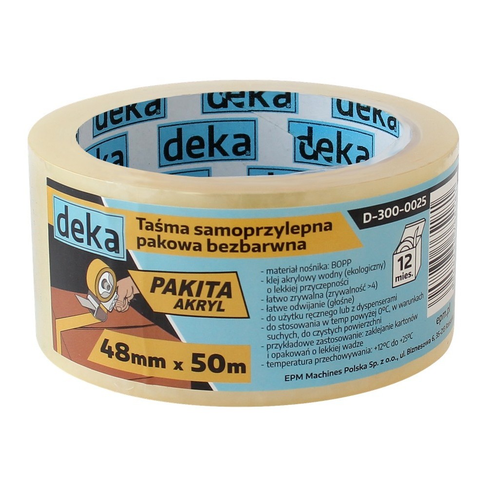 Taśma pakowa bezbarwna PAKITA AKRYL
