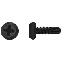 Blachowkręt samowiercący z łbem walcowym płaskim fosfatowany