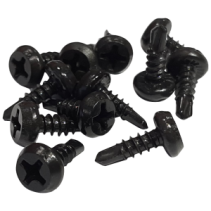 Blachowkręt samowiercący z łbem walcowym płaskim fosfatowany