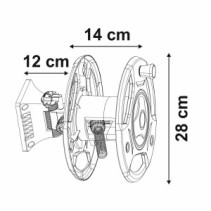 Naścienny zwijacz do węża ogrodowego BASIC GARDEN