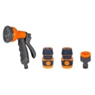 Zestaw ze zraszaczem pistoletowym 8-funkcyjnym SOFT PREMIUM