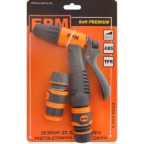 Zestaw ze zraszaczem pistoletowym plastikowym SOFT PREMIUM