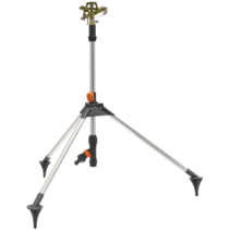 Metalowy zraszacz pulsacyjny 360° na regulowanym trójnogu GARDEN