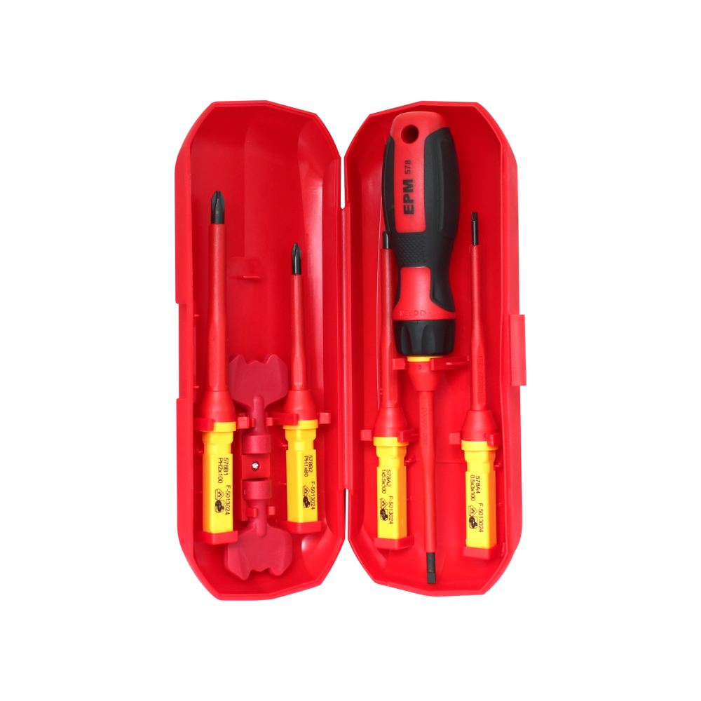 Zestaw wkrętaków izolowanych VDE w kasecie