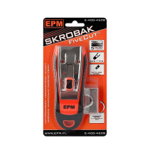 Skrobak FiveCut EPM do szyb farby kleju - Stalowy | 5 ostrzy w zestawie