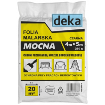 Folia malarska MOCNA DEKA 4x5 m LDPE czarna