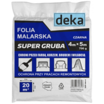 Folia malarska SUPER GRUBA DEKA 4x5 m LDPE czarna 700 g