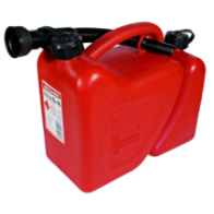 Kanister paliwo + olej 5L+2L z lejkiem | MC Garden