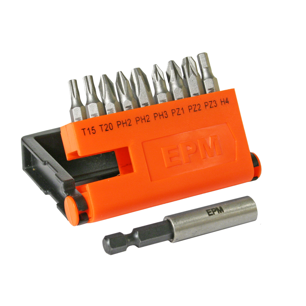 Zestaw końcówek do wkrętarki 9 szt + uchwyt magnetyczny