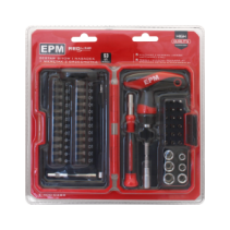 Zestaw bitów i nasadek 53 szt. w kasecie RED LINE