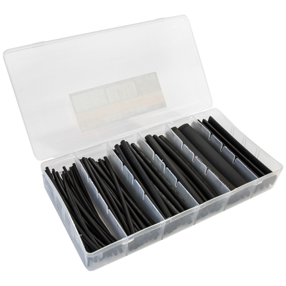 Zestaw rurek termokurczliwych z PVC, mix rozmiarów