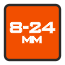 Klucze dostępne w rozmiarach 8, 10, 13, 17, 19, 22, 24 mm